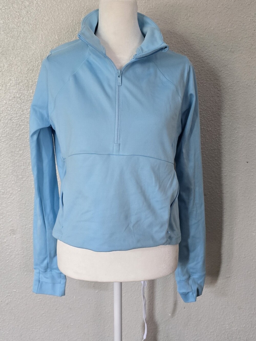 All In Motion Light Blue Quarter-Zip Pullover